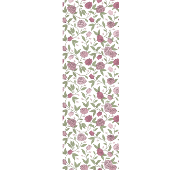 Tenda a rullo sala da pranzo rose vintage rosa pallido - TenStickers