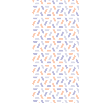 Tenda a rullo sala da pranzo linee geometriche nordiche - TenStickers