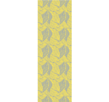Tenda a rullo sala da pranzo foglie tropicali pantone - TenStickers
