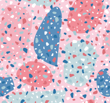 Tenda a rullo sala da pranzo terrazzo rosa - TenStickers