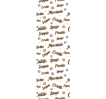 Tenda a rullo sala da pranzo caffè ogni giorno - TenStickers