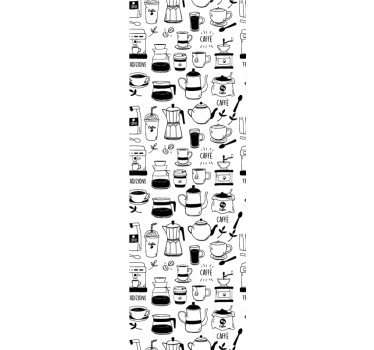 Tenda a rullo sala da pranzo momento caffè - TenStickers