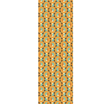 Tenda a rullo sala da pranzo forme geometriche calme - TenStickers