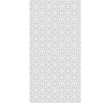Tenda a rullo sala da pranzo motivo moderno grigio e bianco - TenStickers