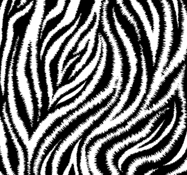 Tenda a rullo sala da pranzo zebra bianca e nera classica - TenStickers