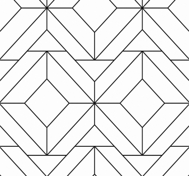 Tenda a rullo sala da pranzo con motivi geometrici nordici - TenStickers