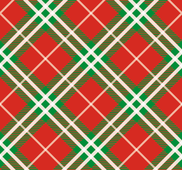 Tenda a rullo sala da pranzo tartan scozzese rosso e verde - TenStickers