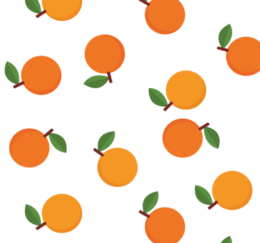 Tenda a rullo sala da pranzo arance eleganti - TenStickers