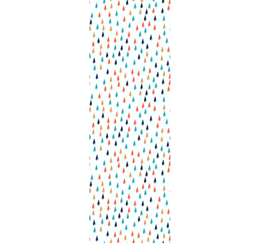 Tenda a rullo cameretta gocce di pioggia colorate - TenStickers
