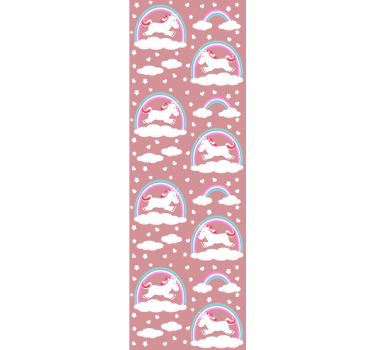 Tenda a rullo cameretta motivo unicorni e arcobaleni - TenStickers