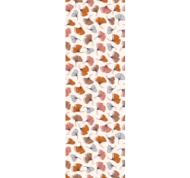 Tenda a rullo per ufficio foglie di ginkgo disegnate a mano - TenStickers