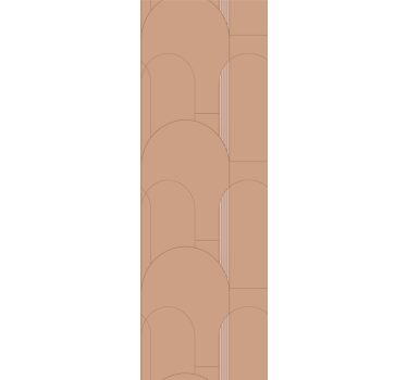 Tenda a rullo moderna motivi ad arco beige - TenStickers