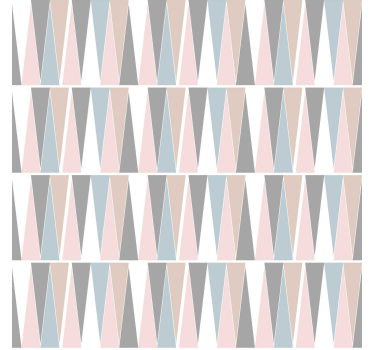 Tenda a rullo moderna triangoli scandinavi - TenStickers