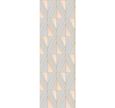 Tenda a rullo moderna forme geometriche sovrapposte - TenStickers