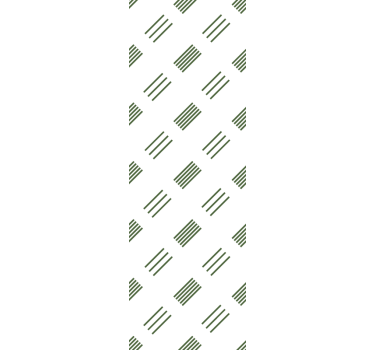 Tenda a rullo moderna design verde e bianco - TenStickers