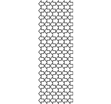 Tenda a rullo moderna con motivo frecce geometriche nere - TenStickers