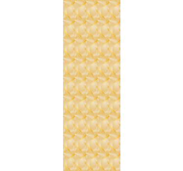 Tenda a rullo moderna illusione onde in oro - TenStickers