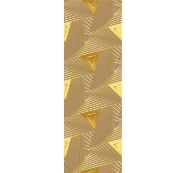 Tenda a rullo moderna motivo geometrico dorato eclectic - TenStickers