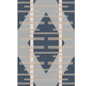 Tenda a rullo moderna stile astratto grigio anni '50 - TenStickers
