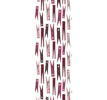 Tenda a rullo moderna motivo clip per bucato - TenStickers