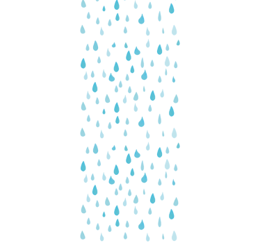 Tenda a rullo moderna gocce d'acqua blu acquerello - TenStickers