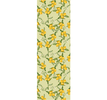 Tenda a rullo moderna motivo limoni estivi tropicali - TenStickers