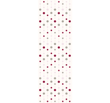 Tenda a rullo moderna motivo a pois color pastello con righe - TenStickers