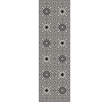 Tenda a rullo moderna ottagono e linee - TenStickers