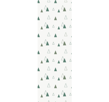 Tenda a rullo moderna colori naturali triangoli - TenStickers
