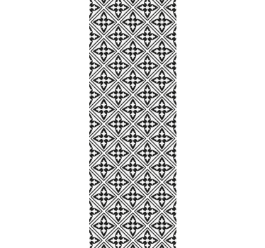 Tenda a rullo moderna piastrelle floreali - TenStickers