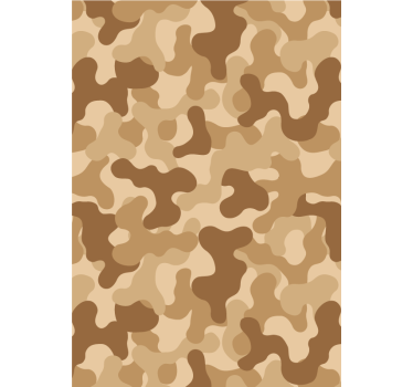 Tenda a rullo beige motivo camo astratto - TenStickers