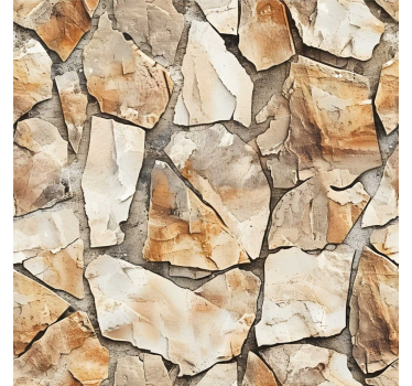 Tenda a rullo beige motivo rustico - TenStickers