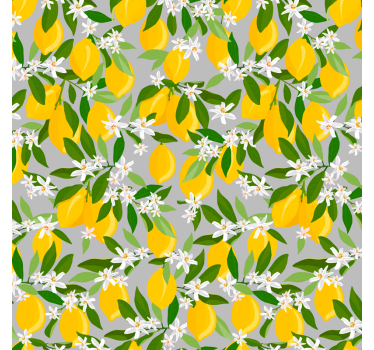 Tenda a rullo cucina motivo albero di limone - TenStickers