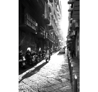 Tenda a rullo soggiorno vintage napoli - TenStickers