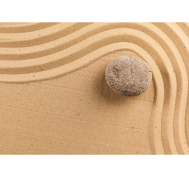 Tenda a rullo beige sfera zen testurizzata - TenStickers