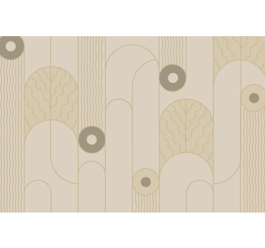Tenda a rullo beige linee astratte beige - TenStickers