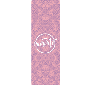 Tenda a rullo porpora yoga namaste - TenStickers