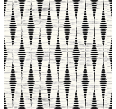 Tenda a rullo moderna ikat rabaul nero - TenStickers