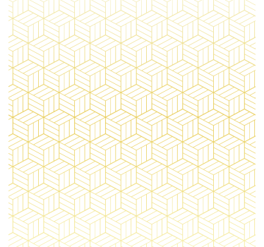 Tenda a rullo moderna cubi geometrici in oro - TenStickers