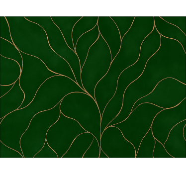 Tenda a rullo moderna texture marmo verde e oro - TenStickers
