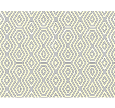 Tenda a rullo moderna blu geometrico oro - TenStickers