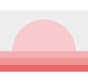 Tenda a rullo soggiorno tramonto rosa anni '70 - TenStickers