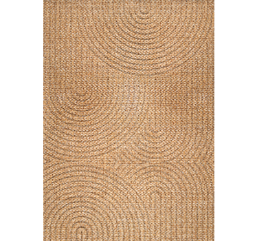Tenda a rullo beige effetto tessuto ad arco - TenStickers