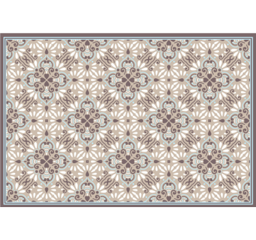 Tenda a rullo beige mosaico bianco beige - TenStickers
