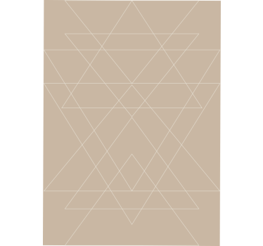 Tenda a rullo beige mosaico triangoli nordici - TenStickers