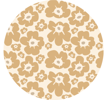Tenda a rullo beige papaveri beige - TenStickers