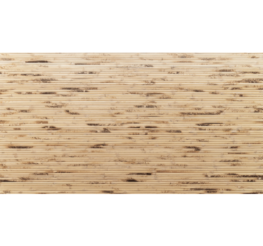 Tenda a rullo beige con stecche di legno marrone chiaro - TenStickers