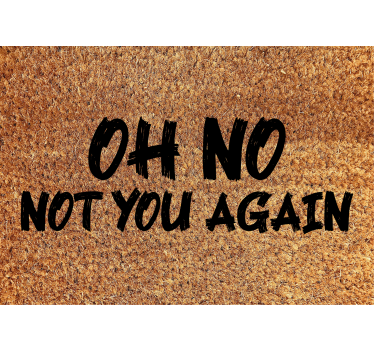 Tenda a rullo beige oh no di nuovo tu - TenStickers