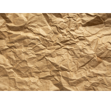 Tenda a rullo beige carta stropicciata marrone - TenStickers