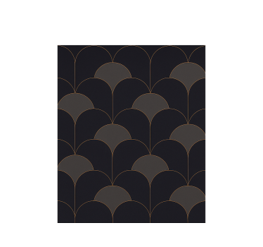 Tenda a rullo vintage design ad archi anni '20 - TenStickers